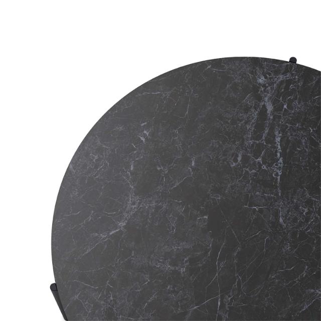 Savoye Couchtisch - Ø90 cm - 42 cm - Ceramic black