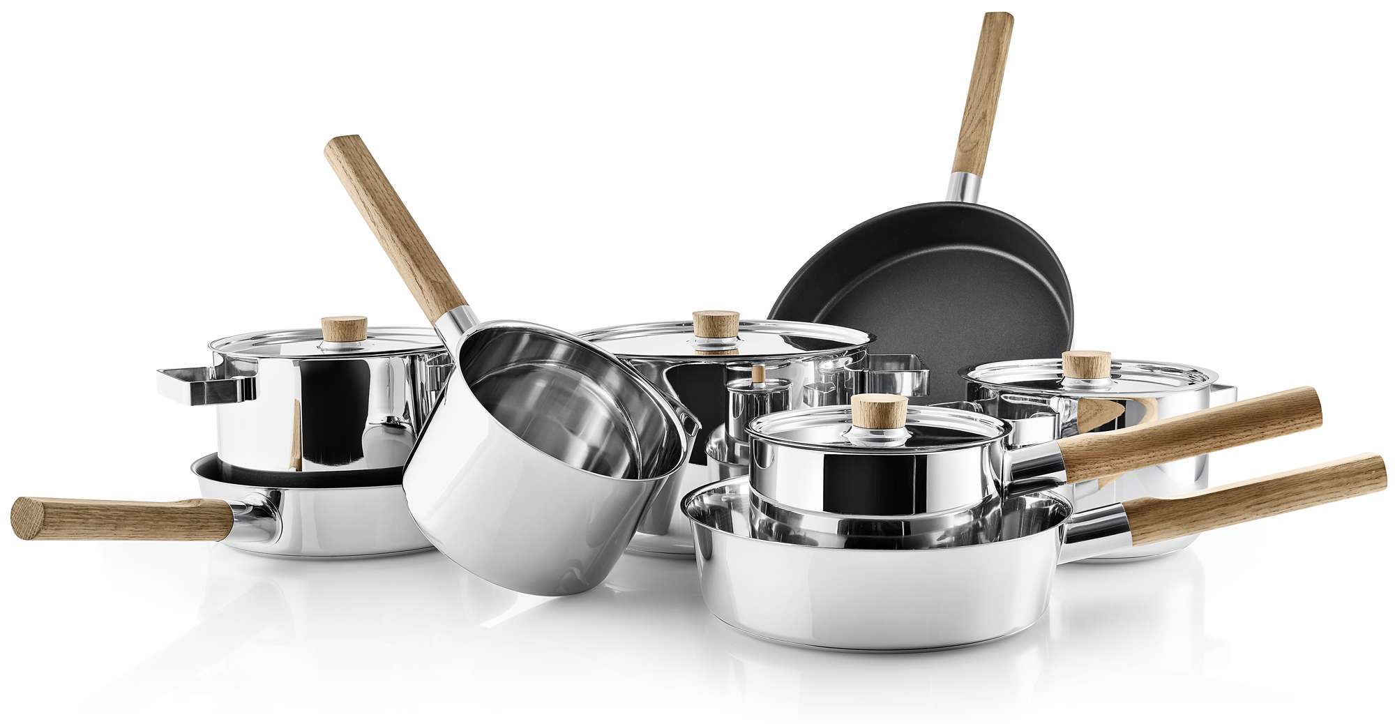 Eva Solo Start Set Sauce Pan & Frying Pan 3 Pcs - Frying Pans Stainless Steel - 202352