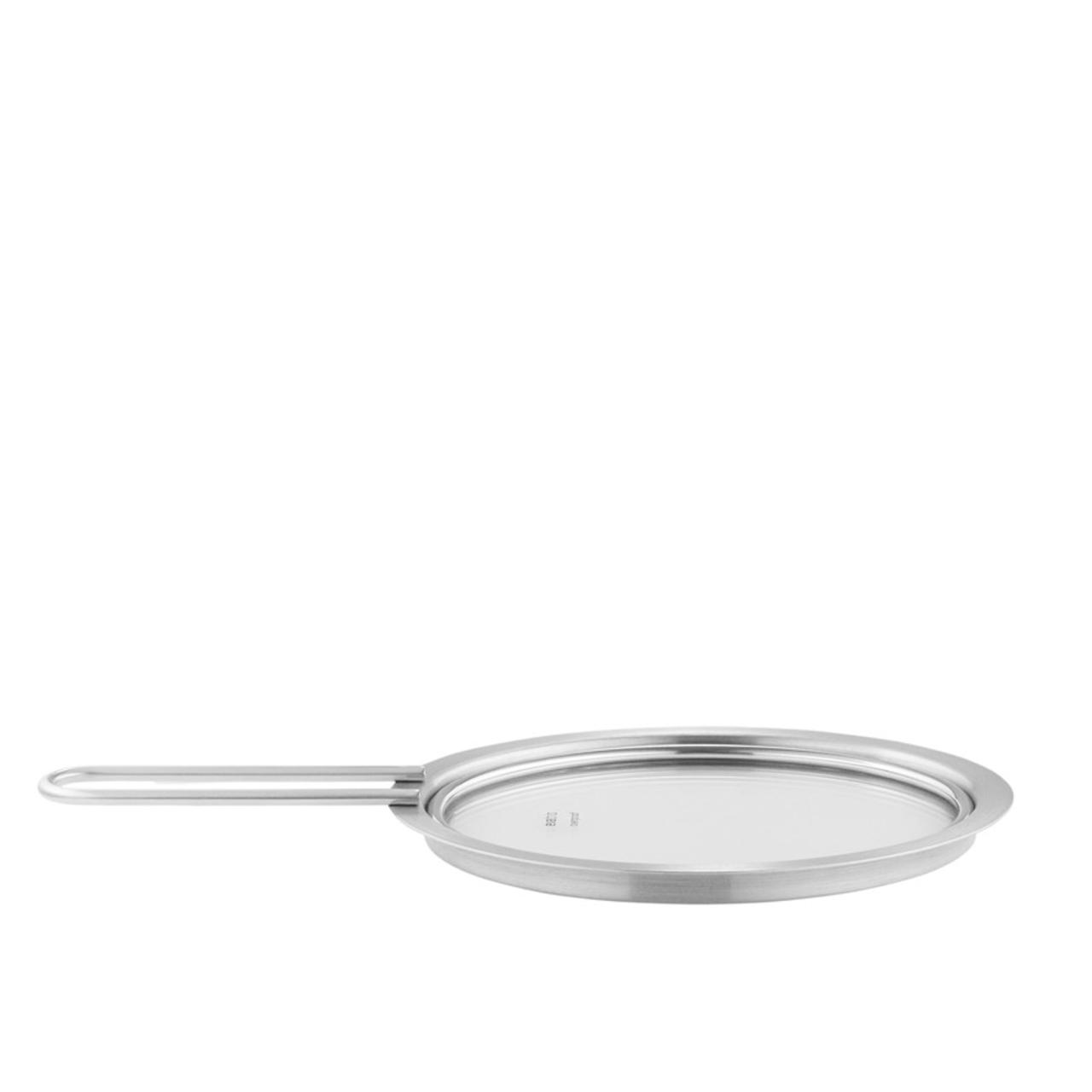 Couvercle - 16 cm - Inox / verre