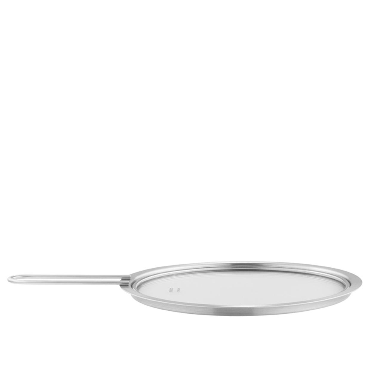 Couvercle - 20 cm - Inox / verre