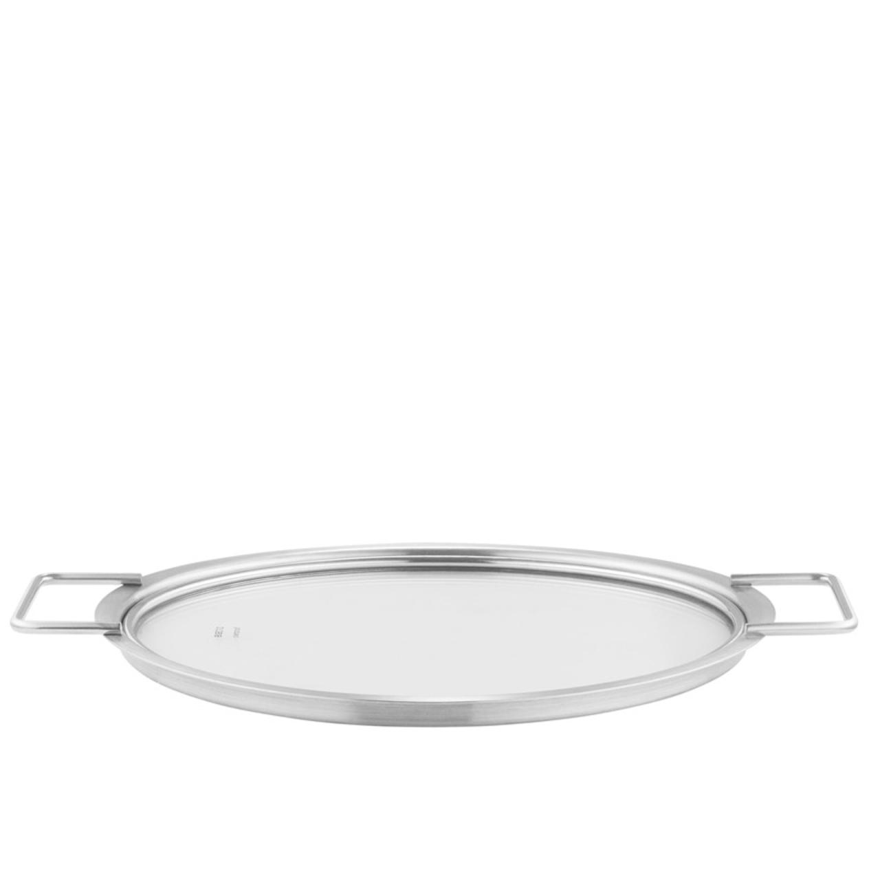 Couvercle - 24 cm - Inox / verre