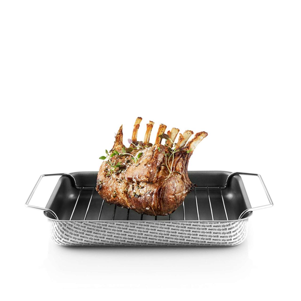 Roasting pan w. rack - 26x19 cm - Slip-Let®