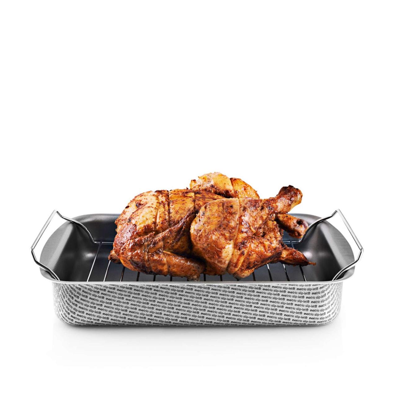 Roastin pan w. rack - 30x22 cm - Slip-Let®