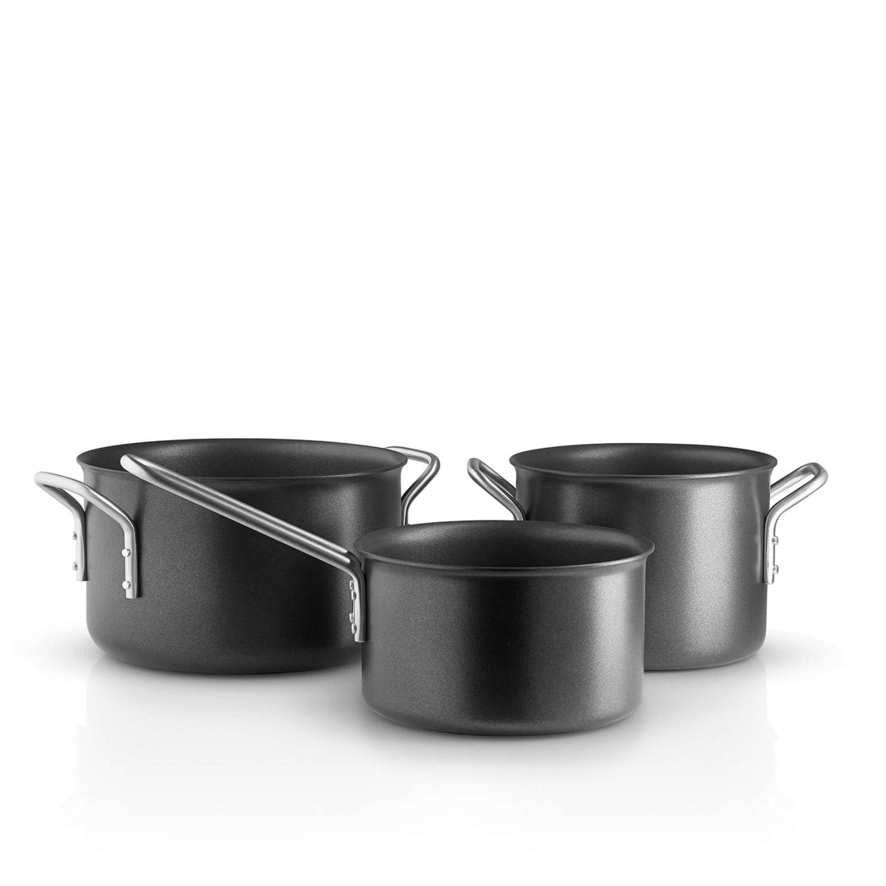 Black line cookware set - 3 pcs. - ceramic Slip-Let® non-stick