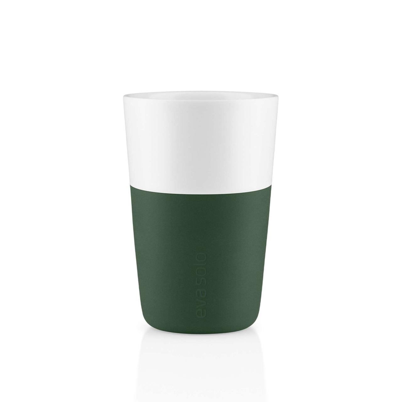 Cafe Latte-mugg - 2 stk - Emerald green