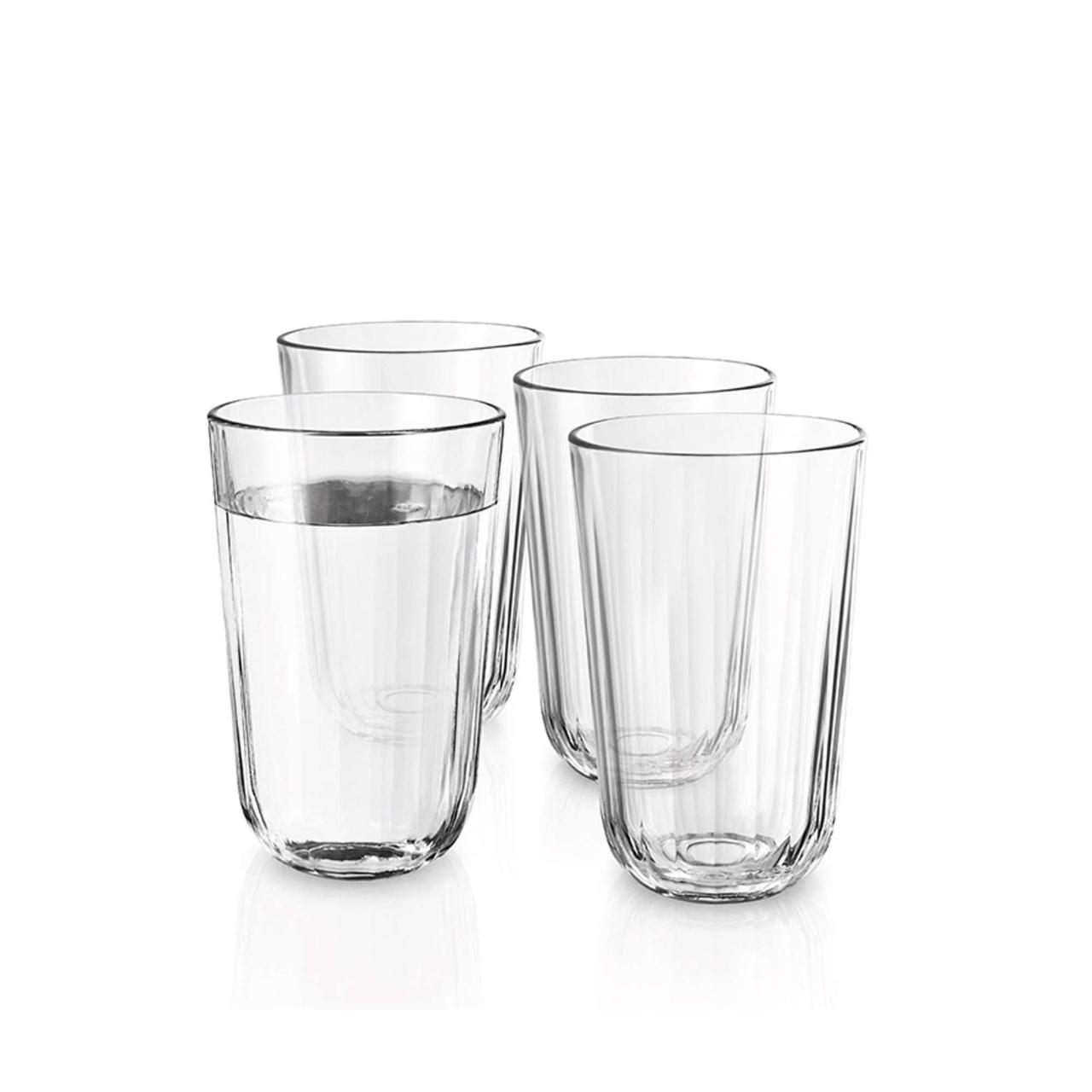 Glas med facetter - 4 stk - 43 cl