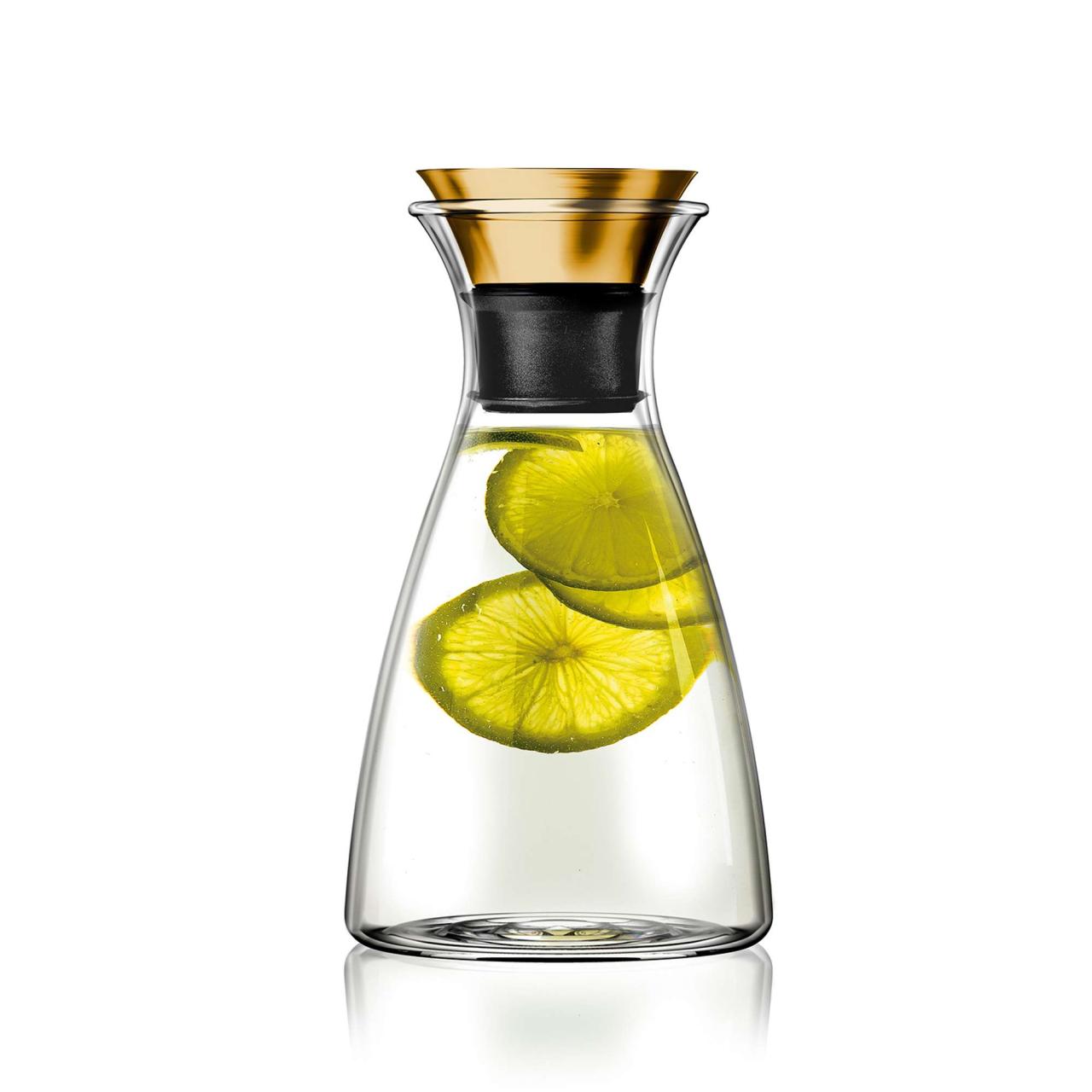 Carafe with brass lip - 1 liter