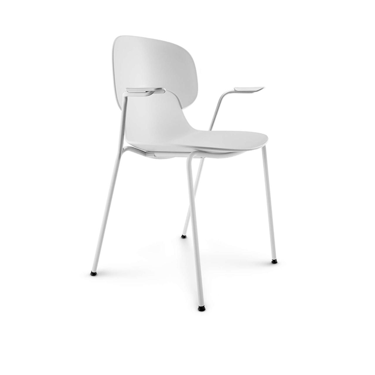 Combo dining chair - Grey - with armrest