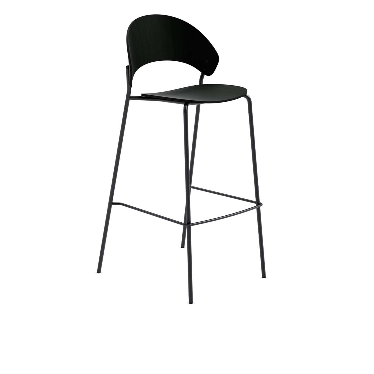 Dosina barstool - 75 cm - Black oak