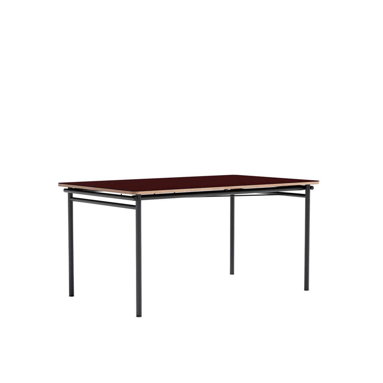 Taffel dining table - Burgundy - 90x150/210 cm