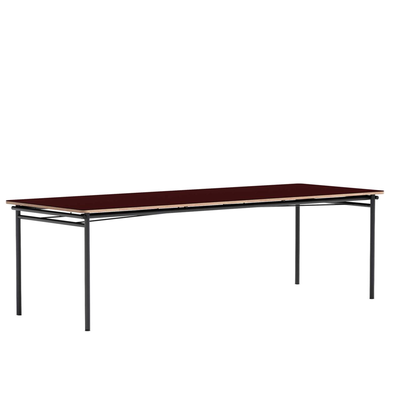 Taffel matbord - Burgundy - 90x250/370 cm