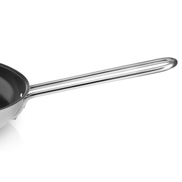 Stainless steel frying pan - 24 cm - ceramic Slip-Let®️ non-stick