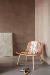 Yuuga Lounge chair - Oiled oak w. cognac leather