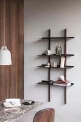 Smile shelves - 80x30 cm - Black - 2 pcs.