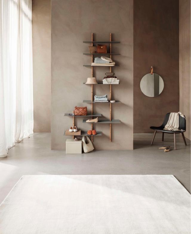 Smile shelves - 80x30 cm - Grey - 2 pcs.